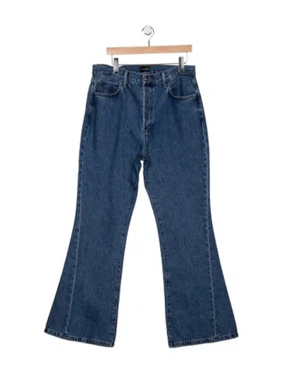 Pre-owned Favorite Daughter High-rise Flared Jeans W/ Tags In Blue