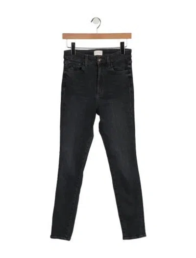 Pre-owned Favorite Daughter High-rise Skinny Leg Jeans In Black