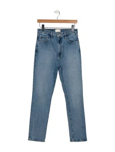 Pre-owned Favorite Daughter High-rise Skinny Leg Jeans In Blue