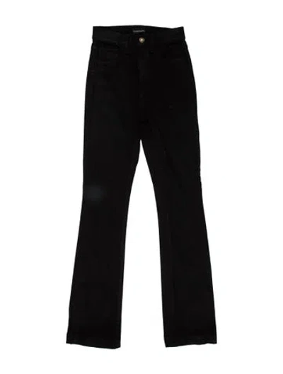 Pre-owned Favorite Daughter High-rise Straight Leg Jeans In Black