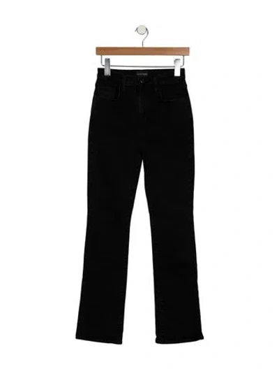 Pre-owned Favorite Daughter High-rise Straight Leg Jeans In Black