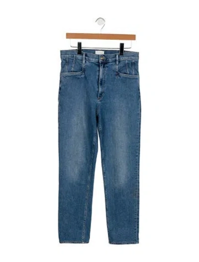Pre-owned Favorite Daughter High-rise Straight Leg Jeans In Blue