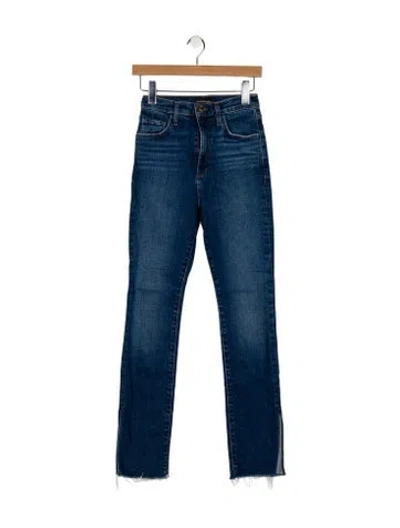 Pre-owned Favorite Daughter High-rise Straight Leg Jeans In Blue