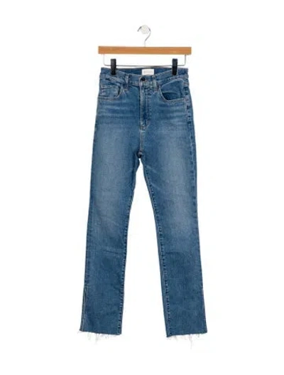 Pre-owned Favorite Daughter High-rise Straight Leg Jeans In Blue