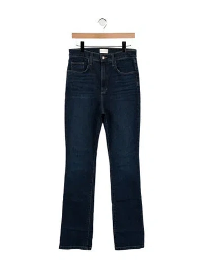 Pre-owned Favorite Daughter High-rise Straight Leg Jeans In Blue