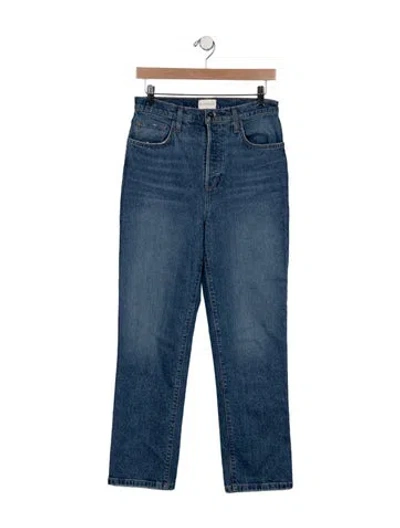 Pre-owned Favorite Daughter High-rise Straight Leg Jeans In Blue