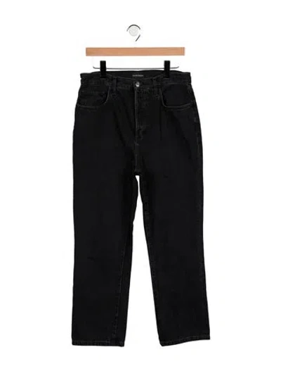 Pre-owned Favorite Daughter High-rise Straight Leg Jeans In Blue