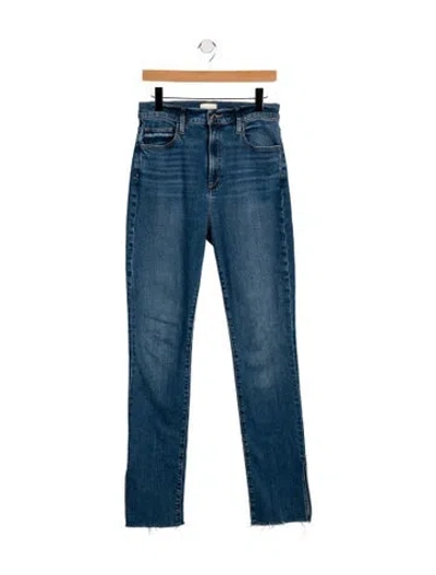 Pre-owned Favorite Daughter High-rise Straight Leg Jeans In Blue