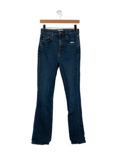 Pre-owned Favorite Daughter High-rise Straight Leg Jeans In Blue
