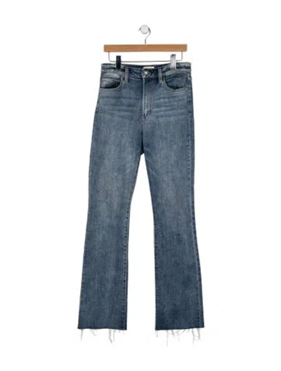 Pre-owned Favorite Daughter High-rise Straight Leg Jeans In Blue