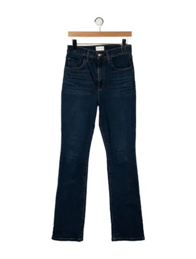 Pre-owned Favorite Daughter High-rise Straight Leg Jeans In Blue