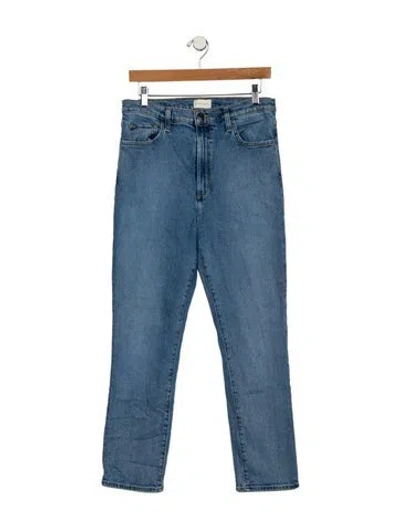Pre-owned Favorite Daughter High-rise Straight Leg Jeans In Blue