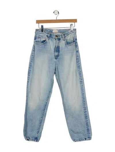Pre-owned Favorite Daughter High-rise Straight Leg Jeans In Blue