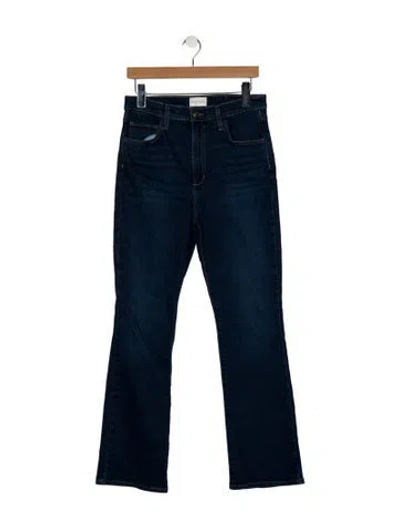 Pre-owned Favorite Daughter High-rise Straight Leg Jeans In Blue