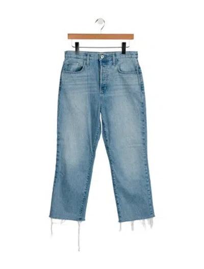 Pre-owned Favorite Daughter High-rise Straight Leg Jeans In Blue