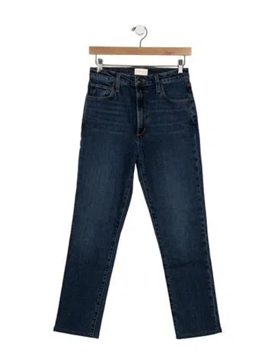 Pre-owned Favorite Daughter High-rise Straight Leg Jeans In Blue