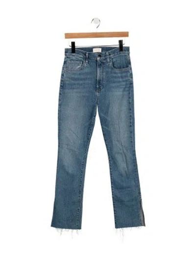 Pre-owned Favorite Daughter High-rise Straight Leg Jeans In Blue