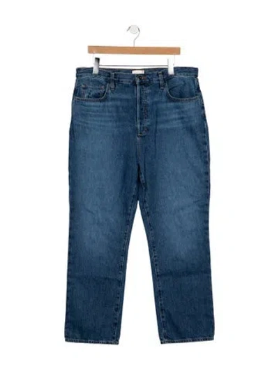 Pre-owned Favorite Daughter High-rise Straight Leg Jeans In Blue