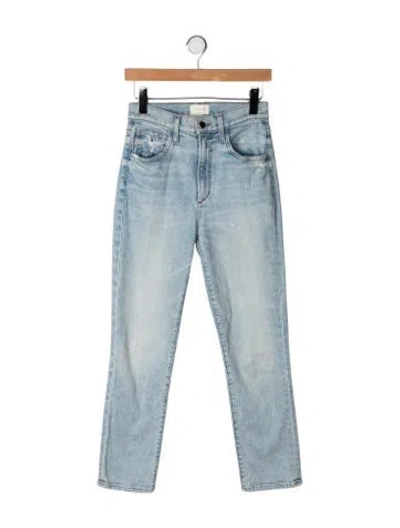 Pre-owned Favorite Daughter High-rise Straight Leg Jeans In Blue