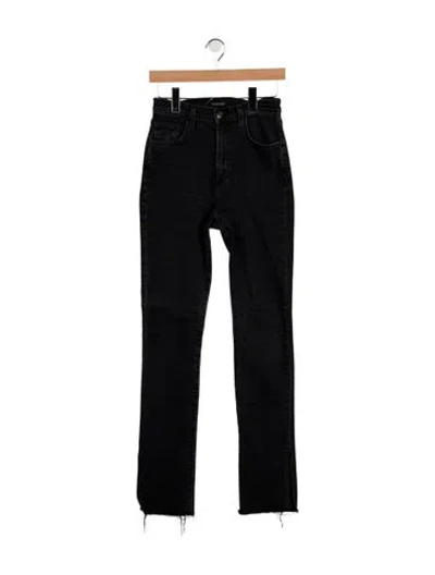 Pre-owned Favorite Daughter High-rise Straight Leg Jeans In Blue