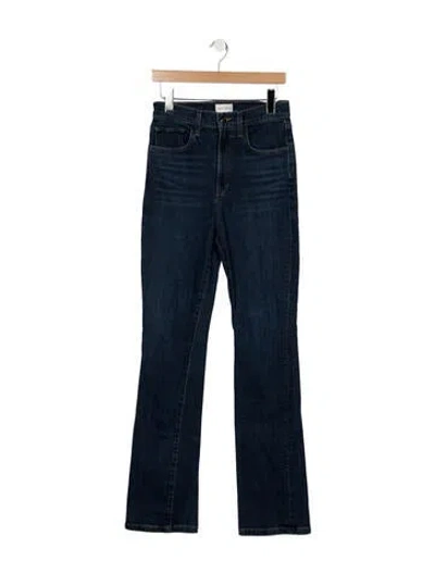 Pre-owned Favorite Daughter High-rise Straight Leg Jeans In Blue