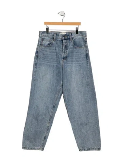 Pre-owned Favorite Daughter High-rise Straight Leg Jeans In Blue