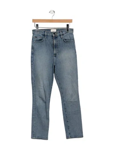 Pre-owned Favorite Daughter High-rise Straight Leg Jeans In Blue