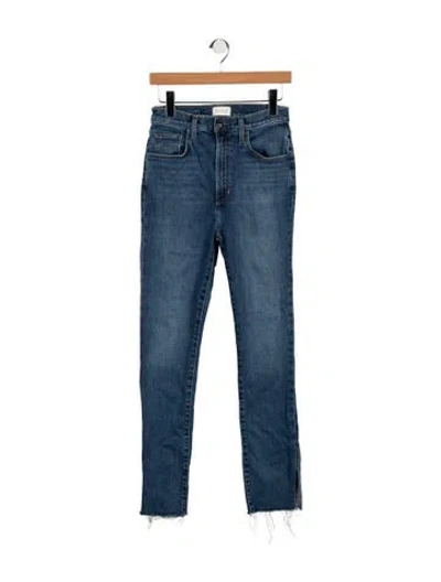 Pre-owned Favorite Daughter High-rise Straight Leg Jeans In Blue