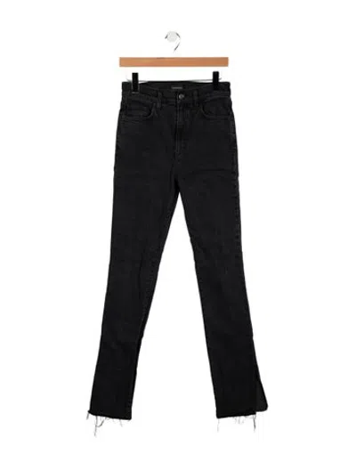 Pre-owned Favorite Daughter High-rise Straight Leg Jeans In Blue