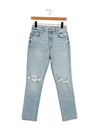 Pre-owned Favorite Daughter High-rise Straight Leg Jeans W/ Tags In Blue