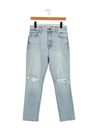 Pre-owned Favorite Daughter High-rise Straight Leg Jeans W/ Tags In Blue