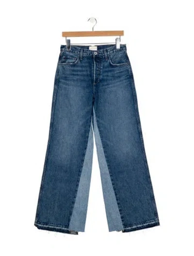 Pre-owned Favorite Daughter High-rise Straight Leg Jeans W/ Tags In Blue