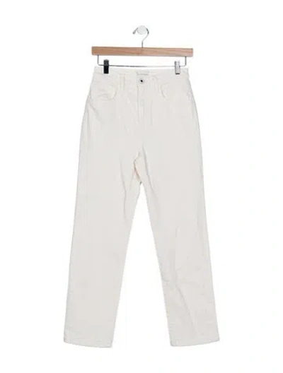 Pre-owned Favorite Daughter High-rise Straight Leg Jeans W/ Tags In Neutrals
