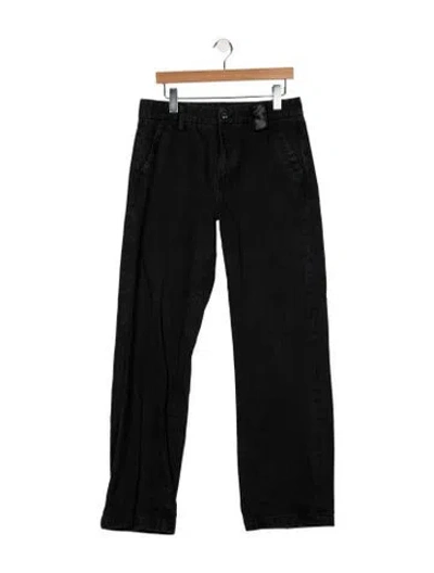 Pre-owned Favorite Daughter High-rise Wide Leg Jeans In Black