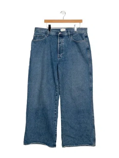 Pre-owned Favorite Daughter High-rise Wide Leg Jeans In Blue