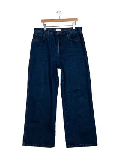 Pre-owned Favorite Daughter High-rise Wide Leg Jeans In Blue