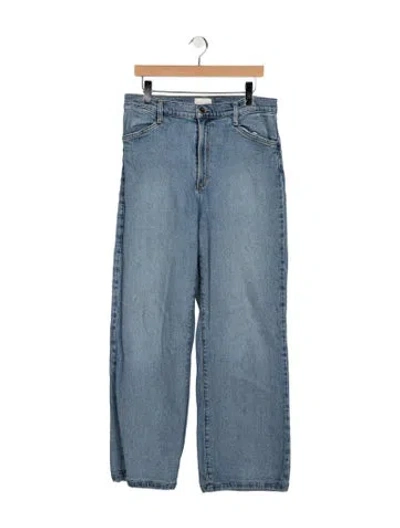 Pre-owned Favorite Daughter High-rise Wide Leg Jeans In Blue