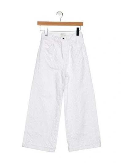 Pre-owned Favorite Daughter High-rise Wide Leg Jeans In Multi