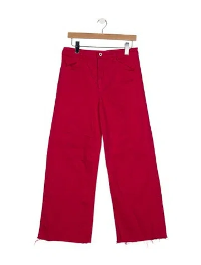 Pre-owned Favorite Daughter High-rise Wide Leg Jeans In Pink