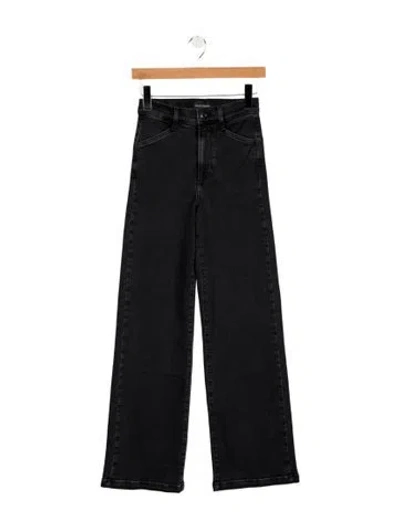 Pre-owned Favorite Daughter High-rise Wide Leg Jeans W/ Tags In Black