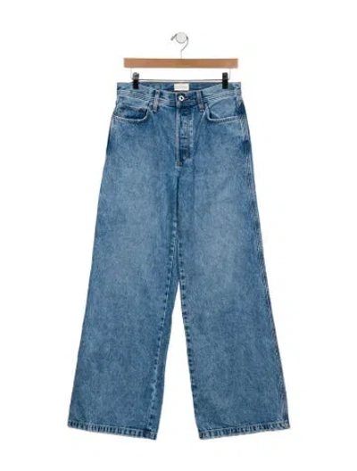 Pre-owned Favorite Daughter High-rise Wide Leg Jeans W/ Tags In Blue