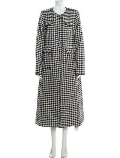 Pre-owned Favorite Daughter Houndstooth Print Coat W/ Tags In Multi