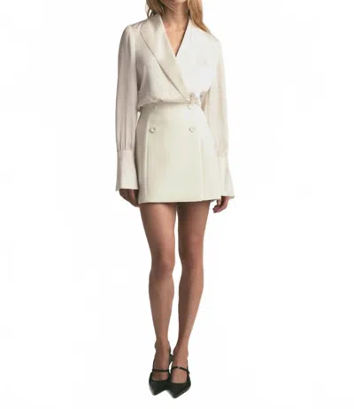 Favorite Daughter I Can Fix Him Long Sleeve Mini Dress In Ivory In Neutral