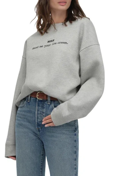 Favorite Daughter Ice Cream Cotton Blend Sweatshirt In Gray