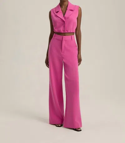 Favorite Daughter Jones Wide Leg Pant In Flamingo In Pink