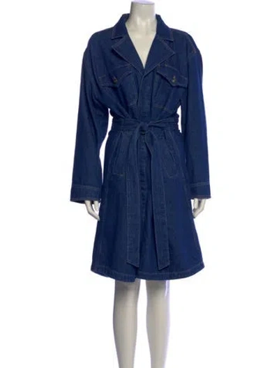 Pre-owned Favorite Daughter Knee-length Dress In Blue