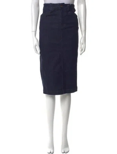 Pre-owned Favorite Daughter Knee-length Skirt In Blue