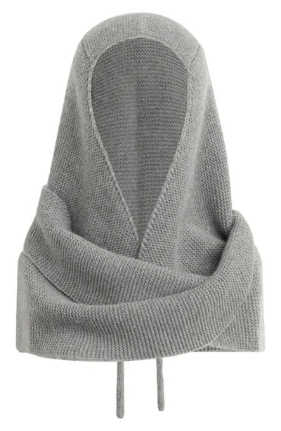 Favorite Daughter Knit Hood With Ties In Gray