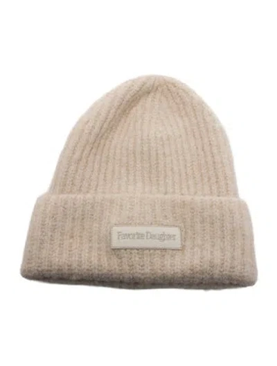Pre-owned Favorite Daughter Knitted Beanie In Neutrals