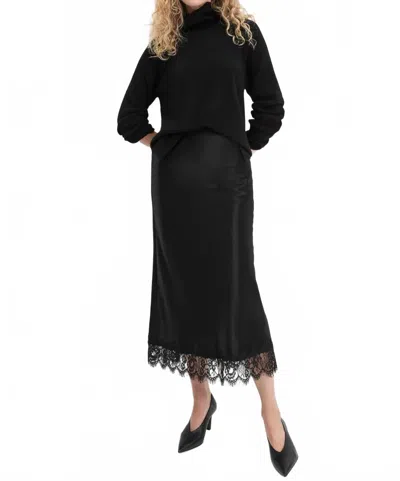 Favorite Daughter Lacy Favorite Maxi Skirt In Black